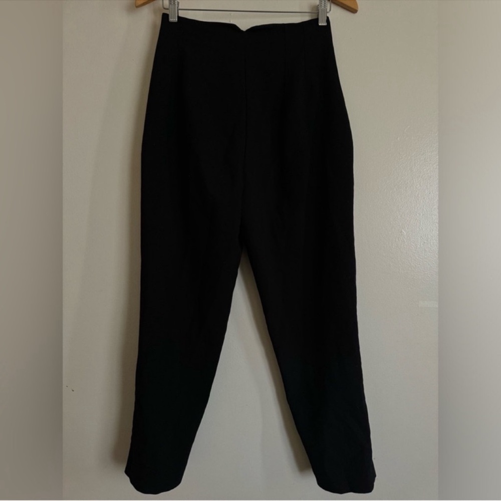Zara Black Pleated Front Trousers - Picture 5 of 6